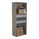 Jemini Wooden Bookcase 800x450x2000mm Grey Oak KF822891
