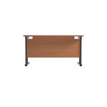 Jemini Rectangular Double Upright Cantilever Desk 1200x600x730mm Beech/Black KF822936