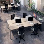 Jemini Medway High Mesh Back Operator Chair Adjustable Arms Black KF823018