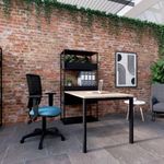 Jemini Medway High Mesh Back Operator Chair Adjustable Arms Black KF823018