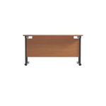 Jemini Rectangular Double Upright Cantilever Desk 1400x600x730mm Beech/Black KF823070