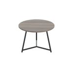 Jemini Trinity Low Table 600x600x435mm Grey Oak/Black KF823384