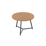 Jemini Trinity Low Table 600x600x435mm Nova Oak/Black KF823407
