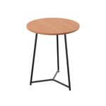 5 Star Shore Mid Round Table 600x735mm Beech/Black KF823421