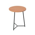 5 Star Shore Mid Round Table 600x735mm Beech/Black KF823421