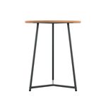 5 Star Shore Mid Round Table 600x735mm Beech/Black KF823421