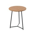 5 Star Shore Mid Round Table 600x735mm Nova Oak/Black KF823476