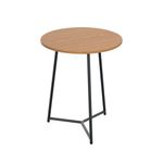 5 Star Shore Mid Round Table 600x735mm Nova Oak/Black KF823476