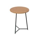 5 Star Shore Mid Round Table 600x735mm Nova Oak/Black KF823476