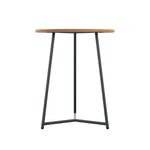 5 Star Shore Mid Round Table 600x735mm Nova Oak/Black KF823476