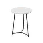 5 Star Shore Mid Round Table 600x735mm White/Black KF823483