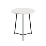 5 Star Shore Mid Round Table 600x735mm White/Black KF823483