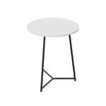 5 Star Shore Mid Round Table 600x735mm White/Black KF823483