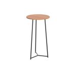 5 Star Shore High Round Table 600x1110mm Beech/Black KF823490