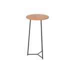 5 Star Shore High Round Table 600x1110mm Beech/Black KF823490