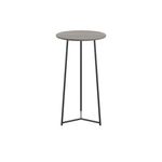 5 Star Shore High Round Table 600x1110mm Grey Oak/Black KF823520