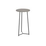 5 Star Shore High Round Table 600x1110mm Grey Oak/Black KF823520