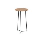 5 Star Shore High Round Table 600x1110mm Nova Oak/Black KF823544