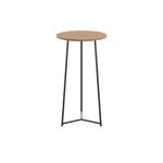 5 Star Shore High Round Table 600x1110mm Nova Oak/Black KF823544
