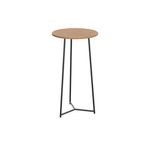 5 Star Shore High Round Table 600x1110mm Nova Oak/Black KF823544