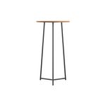 5 Star Shore High Round Table 600x1110mm Nova Oak/Black KF823544