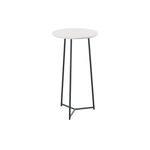 5 Star Shore High Round Table 600x1110mm White/Black KF823551