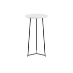 5 Star Shore High Round Table 600x1110mm White/Black KF823551