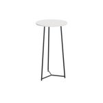 5 Star Shore High Round Table 600x1110mm White/Black KF823551