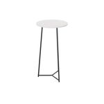 5 Star Shore High Round Table 600x1110mm White/Black KF823551