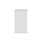 Astin Bookcase 1 Shelf 800x400x730mm Arctic White KF823780