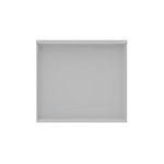 Astin Bookcase 1 Shelf 800x400x730mm Arctic White KF823780