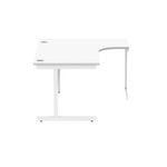 Astin Radial Right Hand SU Cantilever Desk 1600x1200x730mm Arctic White/Arctic White KF824190