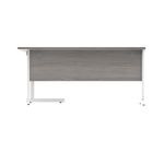 Astin Radial Right Hand SU Cantilever Desk 1600x1200x730mm Alaskan Grey Oak/Arctic White KF824237
