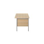 5 Star Modara Desk 2 Drw Fixed Pedestal 1200x730mm Oak KF838372