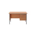 5 Star Modara Desk 3 Drw Fixed Pedestal 1200x730mm Beech KF838373