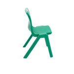 Titan One Piece Classroom Chair 363x343x563mm Green (Pack of 30) KF838730