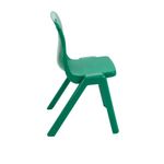 Titan One Piece Classroom Chair 432x408x690mm Green (Pack of 30) KF838740