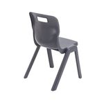 Titan One Piece Classroom Chair 432x408x690mm Charcoal (Pack of 30) KF838741