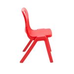 Titan One Piece Classroom Chair 480x486x799mm Red (Pack of 30) KF838723