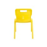 Titan One Piece Classroom Chair 363x343x563mm Yellow (Pack of 30) KF838732