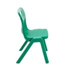 Titan One Piece Classroom Chair 435x384x600mm Green (Pack of 30) KF838735