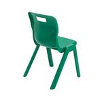 Titan One Piece Classroom Chair 432x408x690mm Green (Pack of 30) KF838740
