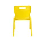 Titan One Piece Classroom Chair 432x408x690mm Yellow (Pack of 30) KF838742