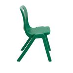 Titan One Piece Classroom Chair 482x510x829mm Green (Pack of 30) KF838745