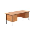 5 Star Modara Desk 2/3 Drw Fixed Pedestal 1800x730mm Beech KF838755