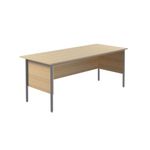 5 Star Modara Rectangular Desk 1800x750x730mm Oak KF838789