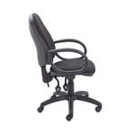 First High Back Operator Chair with Fixed Arms 640x640x985-1175mm Charcoal KF839242