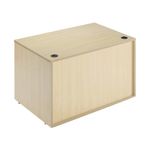 Jemini Reception Modular Straight Desk Unit 1200x800x740mm Maple KF840167