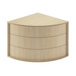 Jemini Reception Modular Corner Desk Unit 800x800x740mm Maple KF840169