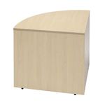 Jemini Reception Modular Corner Desk Unit 800x800x740mm Maple KF840169